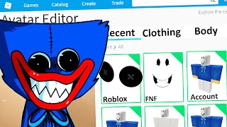 MAKING FRIDAY NIGHT FUNKIN HUGGY WUGGY a ROBLOX ACCOUNT FNF Poppy Playtime [upl. by Dnomhcir711]