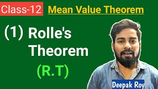 Rolles Theorem  Mean Value Theorem  Class 12 [upl. by Pros]