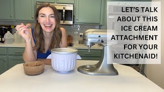 Dessert Dreams Focollks KitchenAid Ice Cream Maker Attachment  Honest Review [upl. by Muns893]