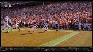 Texas vs Oklahoma  Quintrevion Wisner fumble  Silas Bolden fumble recovery for TD [upl. by Ayikahs]