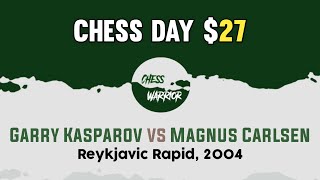 Garry Kasparov vs Magnus Carlsen • Reykjavic Rapid 2004 [upl. by Danielson597]