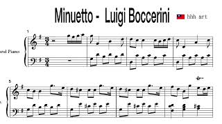 minuetto by Boccherini Luigi  波切里尼 小步舞曲  1771 [upl. by Tessie]