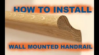 How to install a wallmounted handrailDIYpigs ear handrailhandrail installation instructions [upl. by Anirtac]