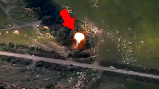 Incredible Air Bursting Missile M30A1 Hit Russian Trenches And EW Equipment [upl. by Paradies]