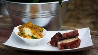 Folge21  Krustenbraten vom Schweinebauch amp Kartoffelgratin Deutsches BBQ und GrillRezept [upl. by Eirelav]