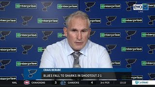 Berube on Blues taking seven penalties We cant go to the box that much [upl. by Hendrickson137]