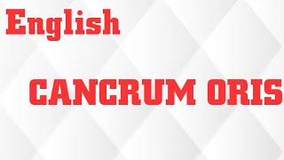 CANCRUM ORIS IN ENGLISH PREDISPOSING FACTORSCLINICAL FEATURESTREATMENT [upl. by Otirecul]