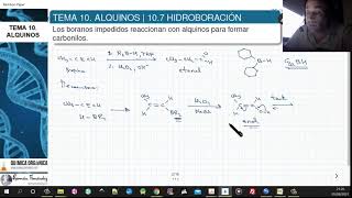 TEMA 10 ALQUINOS  107 HIDROBORACIÓN [upl. by Eliak]