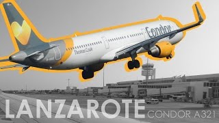 Condor A321 ✈️ Landing amp TakeOff  Lanzarote ACE [upl. by Jaquenetta124]