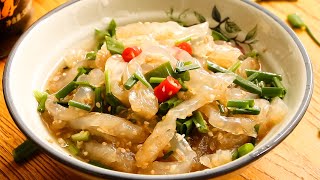 Best Chinese Cold Jellyfish Salad Recipe [upl. by Mailliwnhoj]