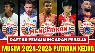 MENGERIKAN 🔥 DAFTAR PEMAIN INCARAN PERSIJA DI PUTARAN KEDUA  PERSIJA HARI INI  BERITA PERSIJA [upl. by Acirred]