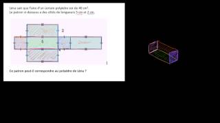Associer un polyèdre à son patron [upl. by Cammy]