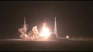 Blastoff NASAs Artemis 1 moon rocket launches on historic first mission [upl. by Blaze231]