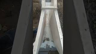 Installation of Parshall flume by CCS HAU Student B Tech Agricultural Engineering [upl. by Terrye]