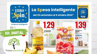 VOLANTINO EUROSPIN dal 23 settembre al 6 ottobre 2024 anteprima digitale [upl. by Akkinahs52]