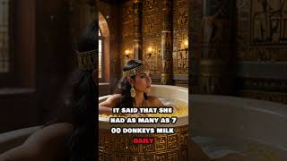 Cleopatra’s Luxurious Donkey Milk Bath Ancient Beauty Secret history shorts [upl. by Neville151]