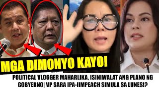 BREAKING MAITIM NA PLANO ng GOBYERNO BINULGAR NA ni MAHALRIKA VP SARA IPAPAIMPEACH NA SA LUNES [upl. by Harmaning]