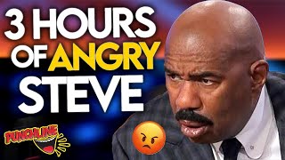 3 Hours Of ANGRY Steve Harvey Family Feud Marathon [upl. by Grunenwald806]