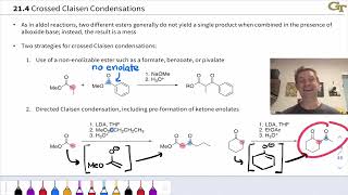 Crossed and Intramolecular Claisen Condensations [upl. by Moclam613]