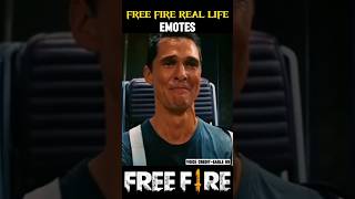 Free Fire Real Life Emotes 😳 most reyar emot of reeyal life 😱freefire shorts [upl. by Aipotu]