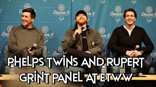 James amp Oliver Phelps and Rupert Grint panel at Enter the Wizarding World Paris [upl. by Elatia141]