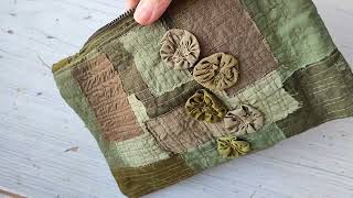 Zippered pouches pouchtutorial zipperedpouch sewingpouches patchworkpouches patchworktutorial [upl. by Nwahsyar]