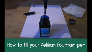 Filling a Pelikan fountain pen [upl. by Leugim]