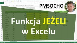 EXCEL  Funkcja JEŻELI [upl. by Sewellyn]