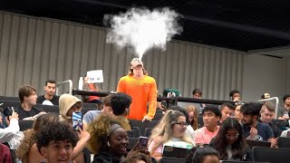 Vaping Inside College Lecture Prank [upl. by Aekahs]