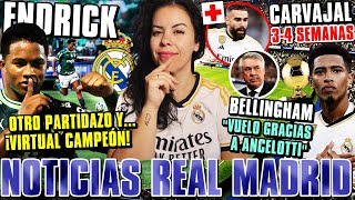 🚨ENDRICK PARTIDAZO ¡y VIRTUAL CAMPEÓN  LESIÓN CARVAJAL ¡1 MES  BELLINGHAM RECIBE GOLDEN BOY [upl. by Zurkow]