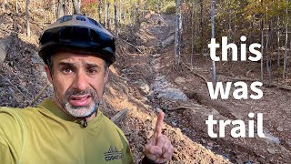 I Explored Helene Damaged Mountain Bike Trails [upl. by Buchanan]