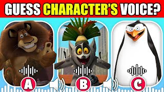 🔊 Guess THE DreamWorks Madagascar Characters by Their Voice  Alex the Lion King Julian [upl. by Lemhaj]