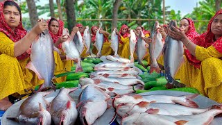 80 KG Pangasius Fish Cutting  Pangas Fish amp Bottle Gourd Gravy Recipe  Bengali Fish Curry [upl. by Emelina]