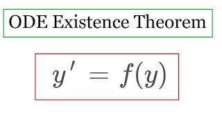 ODE existence and uniqueness theorem [upl. by Ahtnahc]