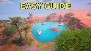 Recover health or gain shields in an Oasis Pool  Fortnite Week 2 Weekly Quest [upl. by Aicelav]