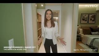 Mergent Residences Makati City 2 Bedroom Video Tour [upl. by Nevak]