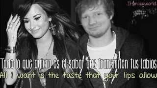 Give me love Ed sheeran ft Demi Lovato Español and Lyrics [upl. by Yokoyama]