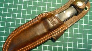 Etui de couteau en cuir par Didier Nomade [upl. by Cathleen]