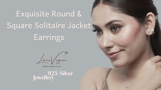 Luxevogues 925 pure silver jewelry City Luxe Collection Modern Earrings [upl. by Matta434]