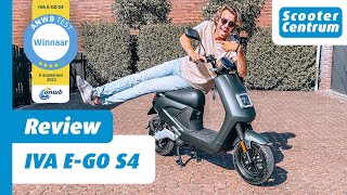 BEST GETEST ANWB 2022 🏆  ELEKTRISCHE SCOOTER  IVA EGO S4  ALLE DETAILS REVIEW [upl. by Nedroj]