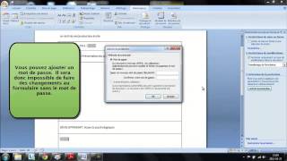 4Protéger le formulaire dans Word [upl. by Selway]