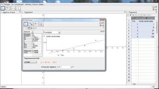 Regressionsanalyse i GeoGebra [upl. by Nomar]