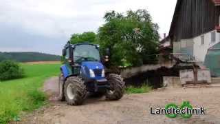 New Holland T475 mit Kirchner Miststreuer 4K [upl. by Aydan]