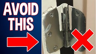 How to AVOID painting DOOR HINGES  Tips amp Tricks [upl. by Zackariah]