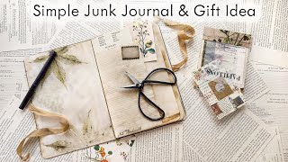 Simple Junk Journal amp Gift Idea  Beginner Friendly [upl. by Ledba]