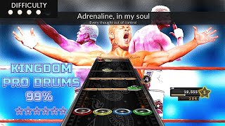 Clone Hero  Kingdom by Downstait Cody Rhodes WWE Theme  Pro Drums 99 6 Stars [upl. by Abdel]