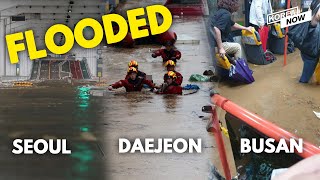 Real footages captured by citizens reveal flooded cities amid Korea’s longest monsoon in 7 years [upl. by Lunn]