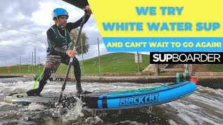 White water SUP fun at Nottinghams Holme Pierrepont [upl. by Htennaj225]