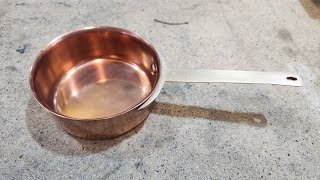 Part 2  Tin and Silvering a Copper Pot [upl. by Acenes]