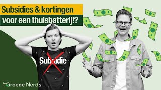 Thuisbatterij kopen ALLE FINANCIËLE VOORDELEN op een rijtje [upl. by Eldwen]